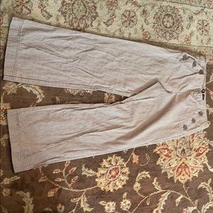 Wide leg sailor style pants